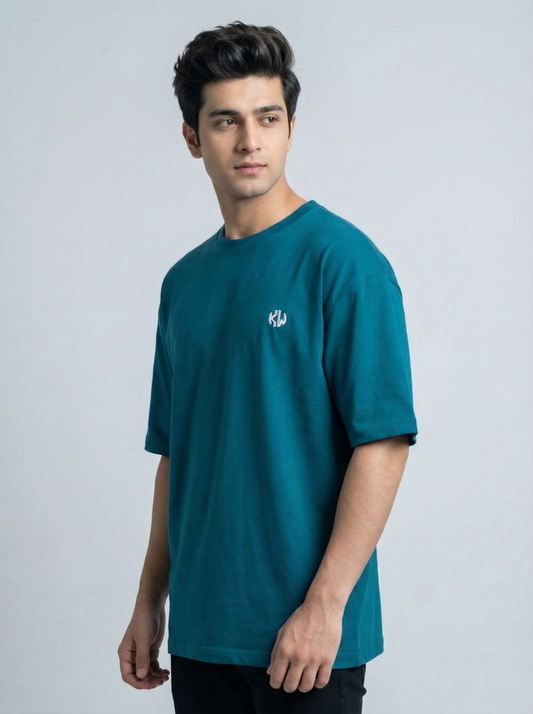 Midnight Blue Drop Shoulder Tee