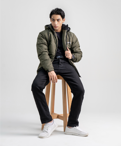 Olive Green Full Sleeves jacket