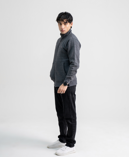 Grey Full Sleeve Zipper