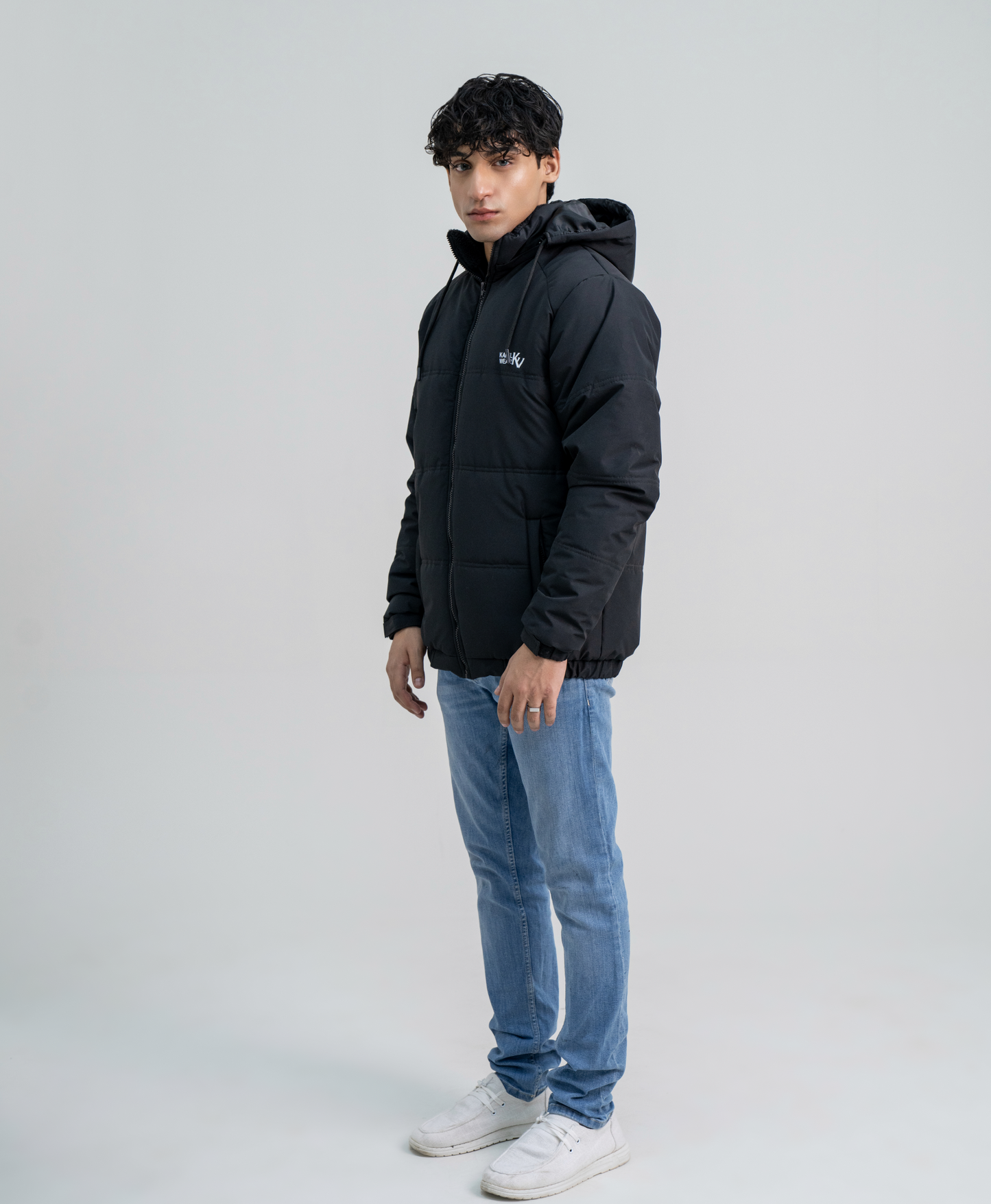 Black Full Sleeves Puffer jacket