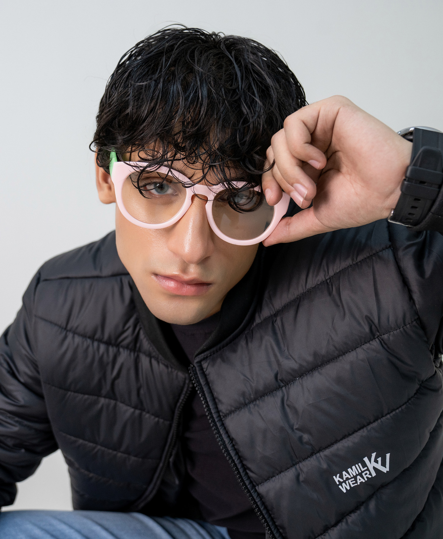 Black Full Sleeve Ribbed Jacket