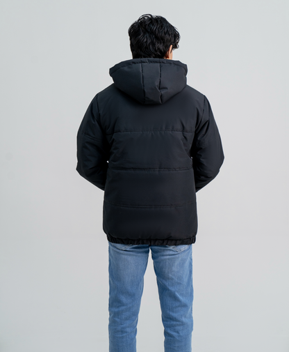 Black Full Sleeves Puffer jacket