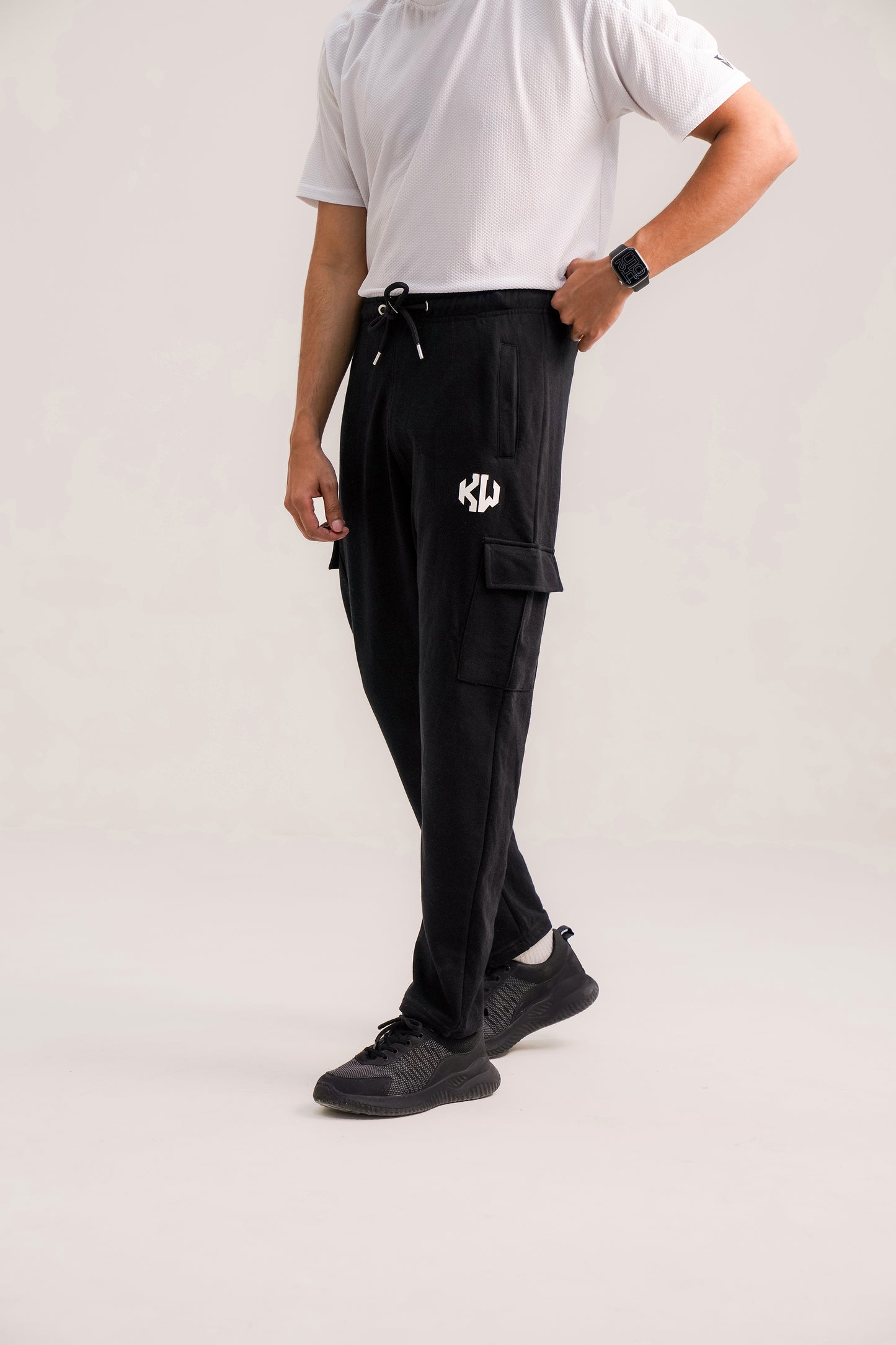 Black Cargo Trouser