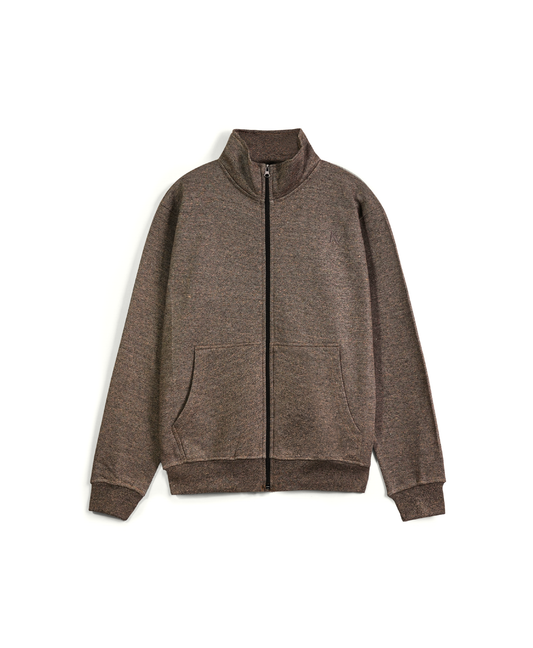 Brown Full Sleeve Zipper