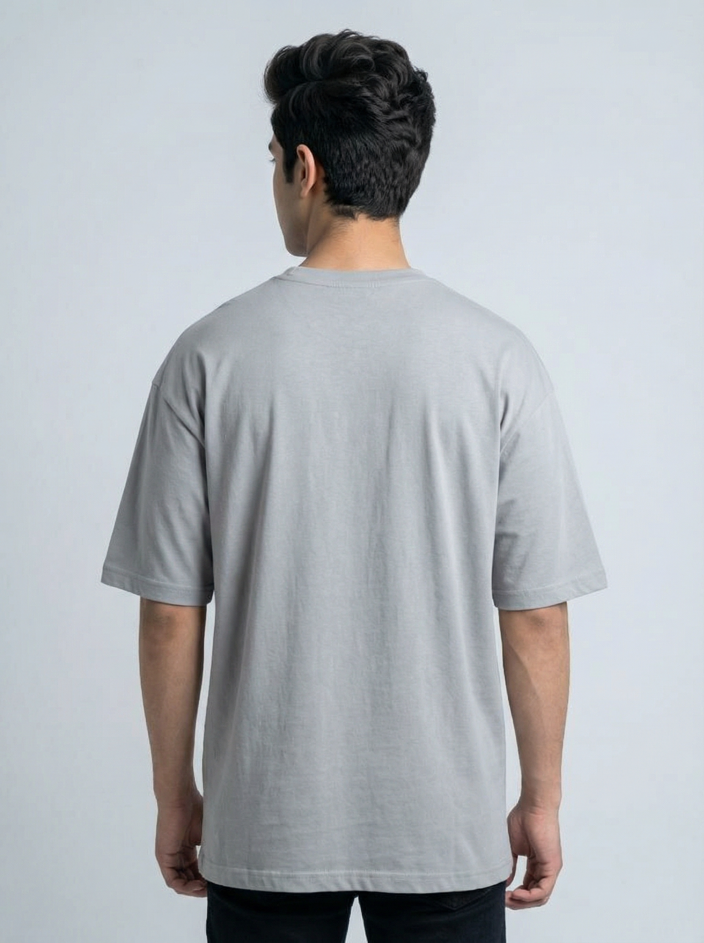 Gray Drop Shoulder Tee