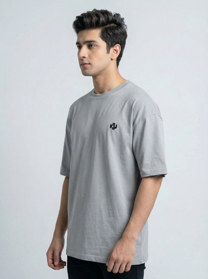 Gray Drop Shoulder Tee