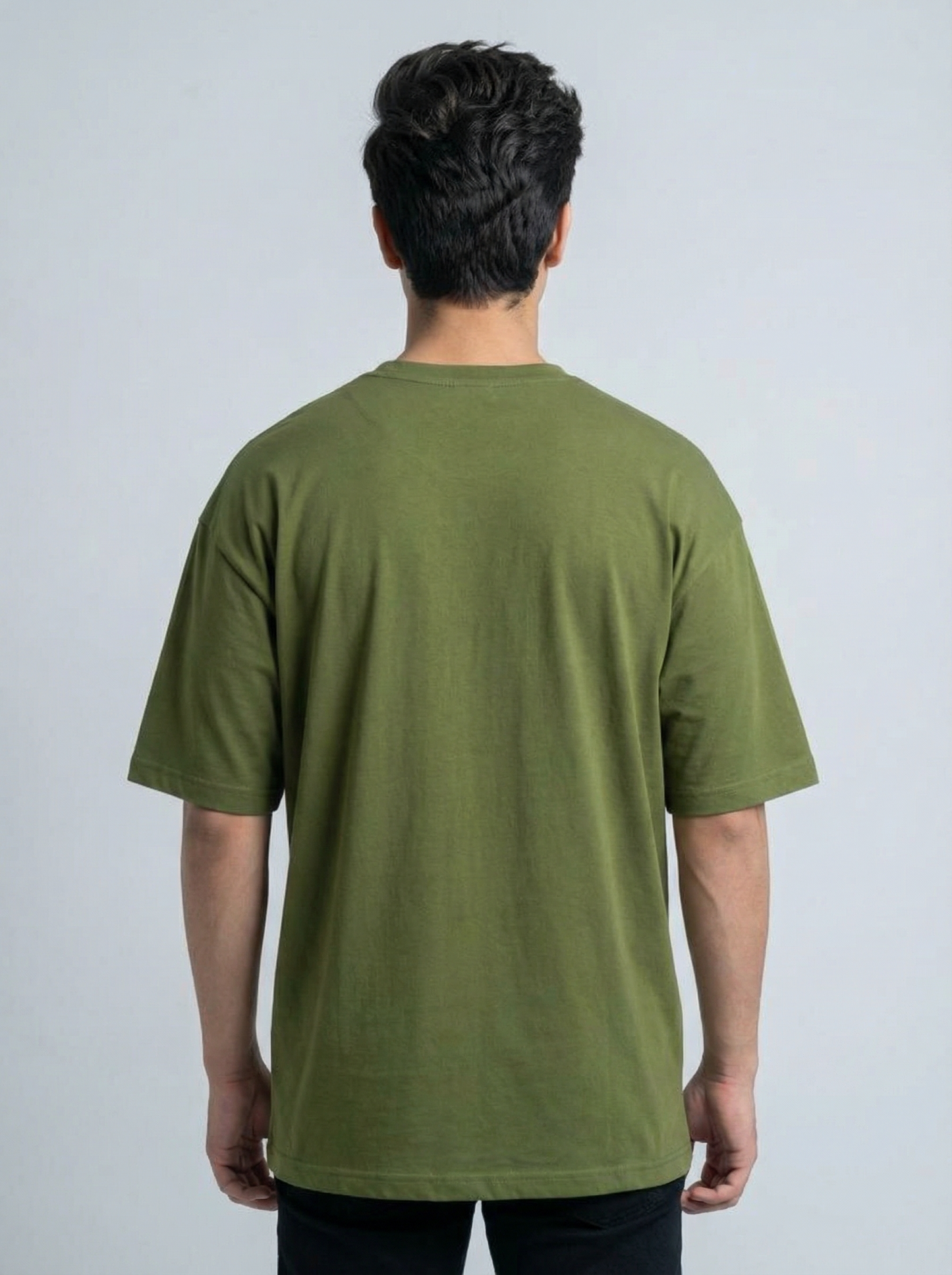 Parrot Green Drop Shoulder Tee