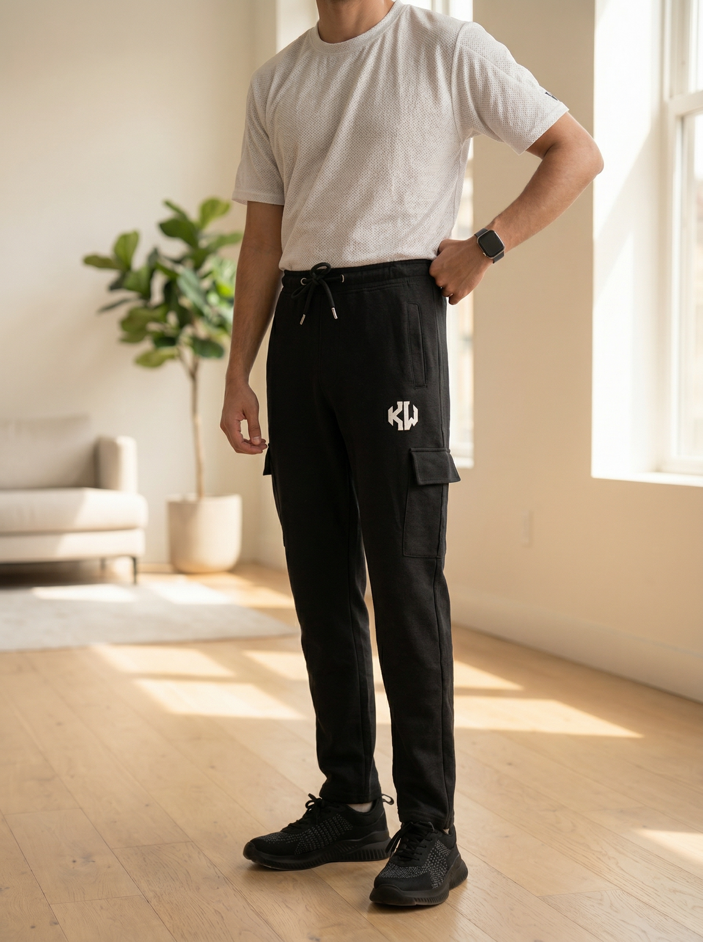 Black Cargo Trouser