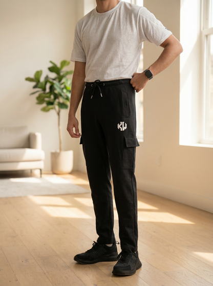 Black Cargo Trouser
