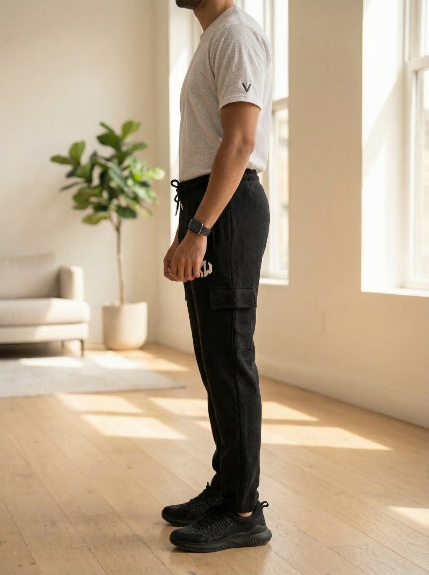 Black Cargo Trouser