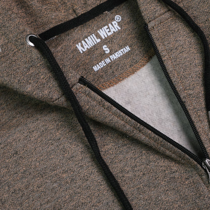 Brown Sleeveless Hoodie