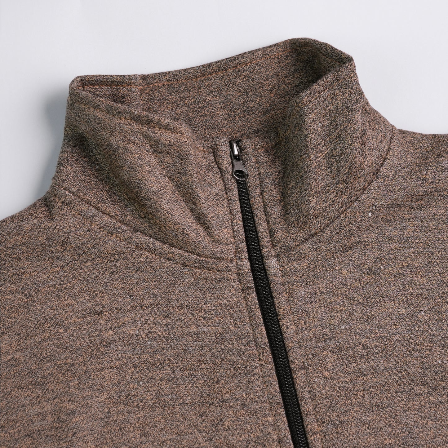 Brown Full Sleeve Zipper