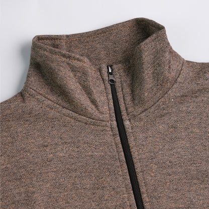 Brown Full Sleeve Zipper