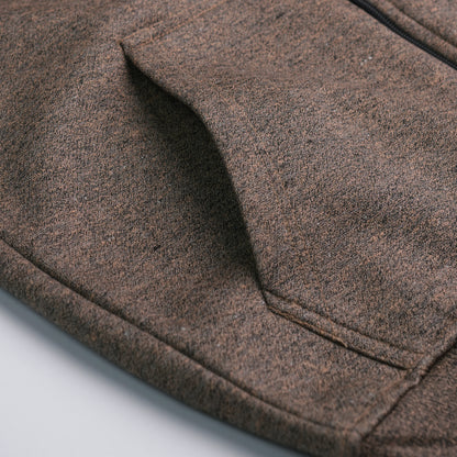 Brown Full Sleeve Zipper