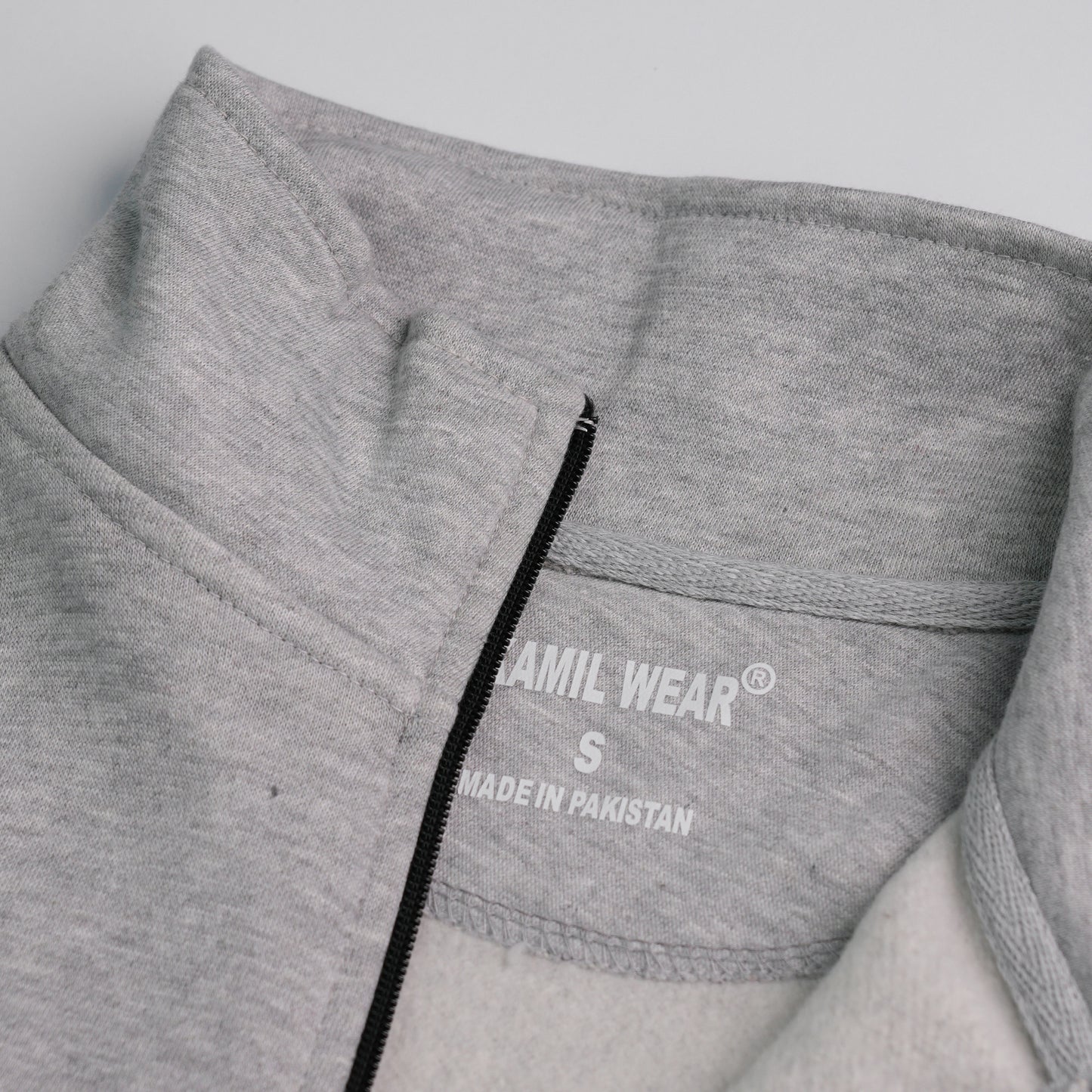 Light Grey Full Sleeve Zipper